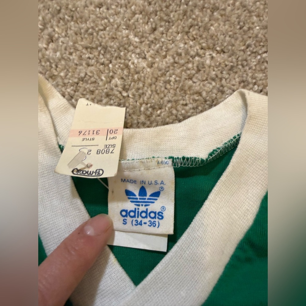 NWT Vintage Dead-stock Adidas‎ Longsleeve Shirt Small - Picture 7 of 10